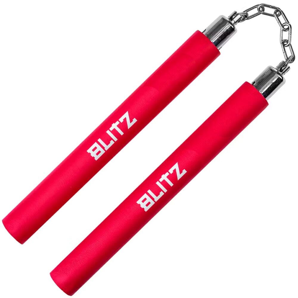 Blitz Red Foam Safety Ball Bearing Nunchaku