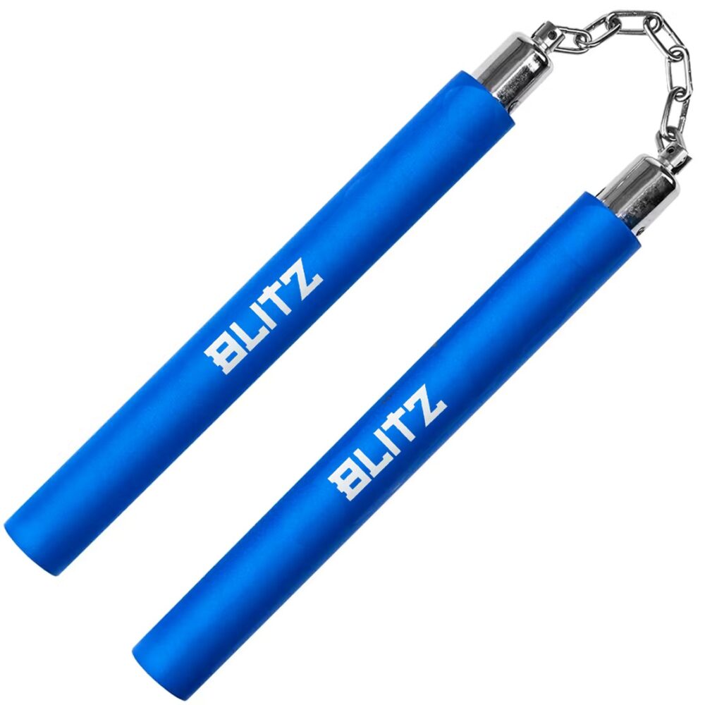 Blitz Blue Foam Safety Ball Bearing Nunchaku